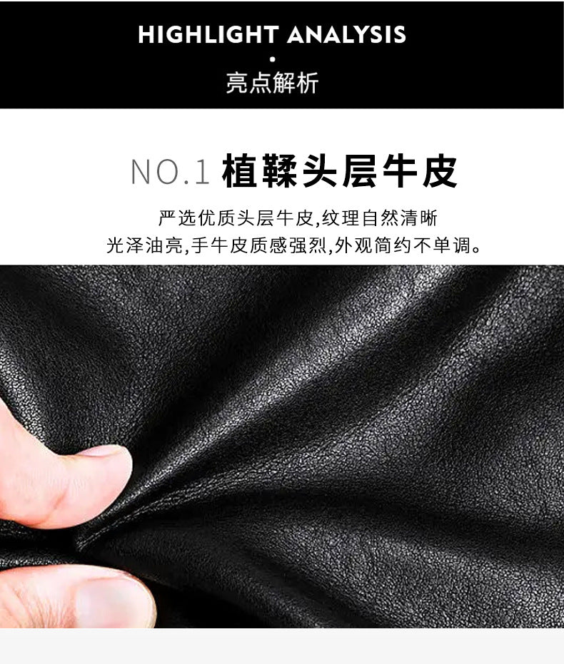 メンズショルダーバッグ 牛皮本革製　ファッション カジュアル通勤斜めがけバッグ