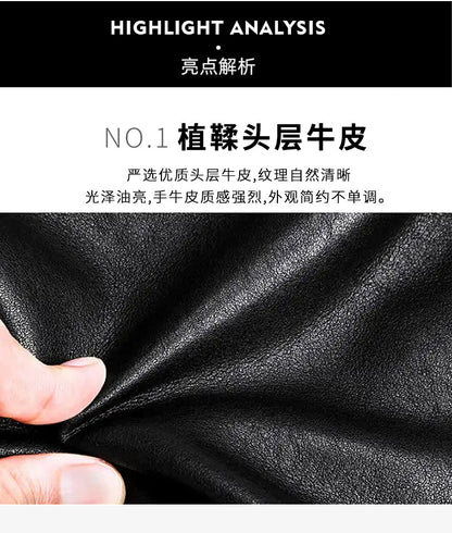 メンズショルダーバッグ 牛皮本革製　ファッション カジュアル通勤斜めがけバッグ