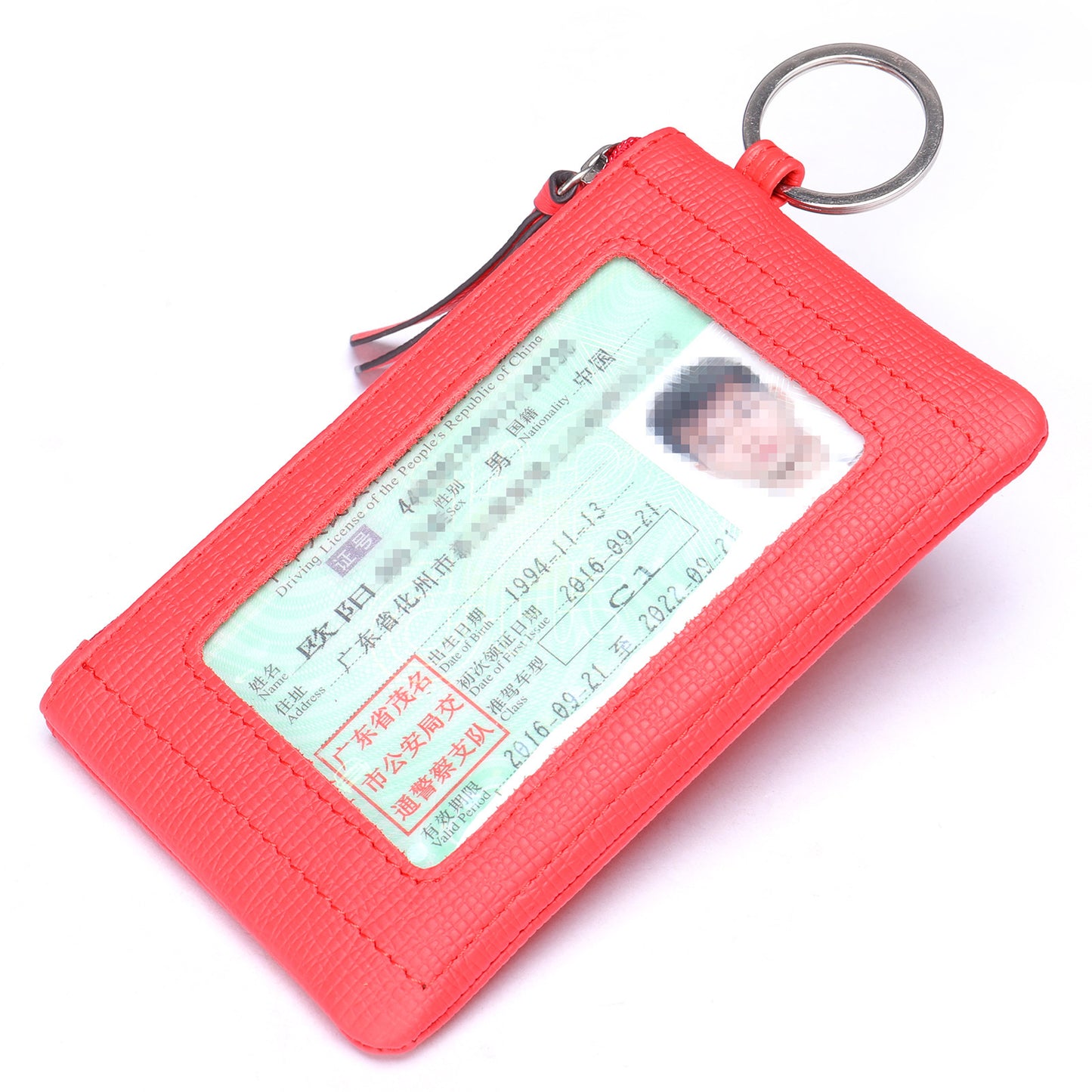 Men's Wallet Cow Leather Retro Casual Zipper Large Capacity Men's Wallet Coin Bag 