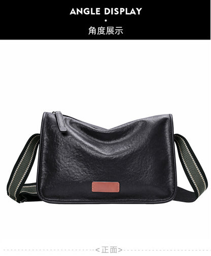 メンズショルダーバッグ 牛皮本革製　ファッション カジュアル通勤斜めがけバッグ