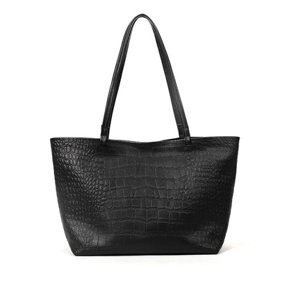 Large Capacity Simple Stone Pattern Bag Women Tote Bag Commuting Casual Shoulder Bag Crossbody Bag