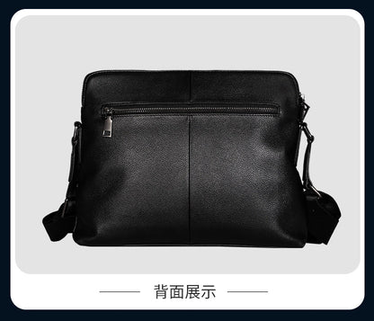 メンズショルダーバッグ 牛皮本革製 高品質 カジュアル斜めがけバッグ