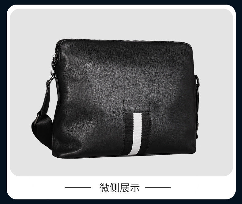 メンズショルダーバッグ 牛皮本革製 高品質 カジュアル斜めがけバッグ