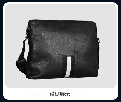 メンズショルダーバッグ 牛皮本革製 高品質 カジュアル斜めがけバッグ