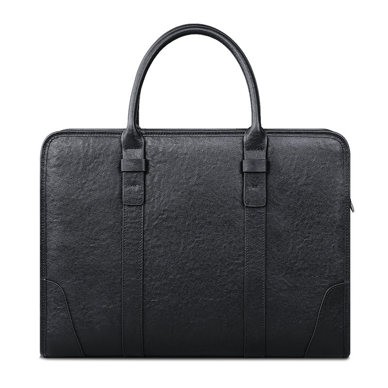 Men's handbag, genuine cowhide leather, handbag, crossbody bag, large capacity computer briefcase 