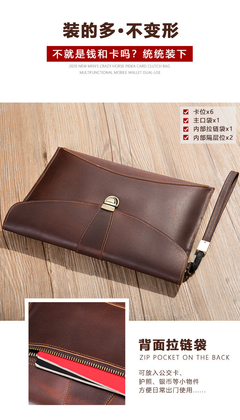 Men's Wallet Clutch Bag Casual File Bag Men's Wallet 
