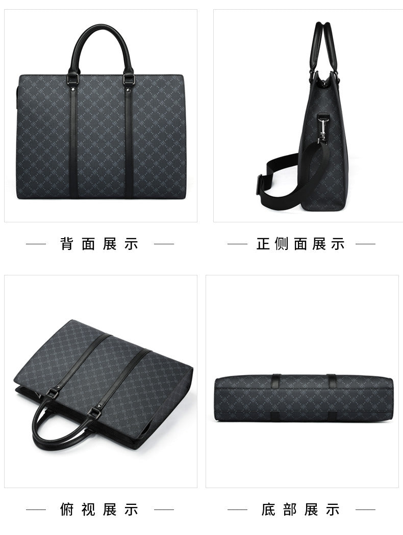Men's Briefcase Business Business Travel Handbag Crossbody Shoulder Bag Large Capacity Travel Bag Men's Handbag 