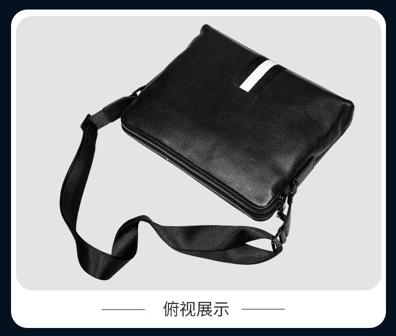 メンズショルダーバッグ 牛皮本革製 高品質 カジュアル斜めがけバッグ