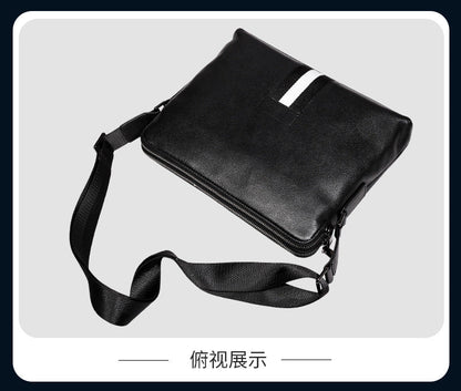 メンズショルダーバッグ 牛皮本革製 高品質 カジュアル斜めがけバッグ