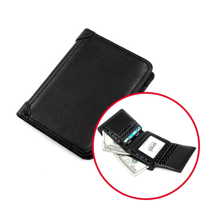 メンズ 財布 牛皮本革製 RFID 盗難防止ブラシ大容量多機能男性用ウォレット