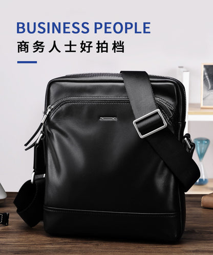 メンズショルダーバッグ  多機能実用 牛皮本革製 ビジネス斜めがけバッグ