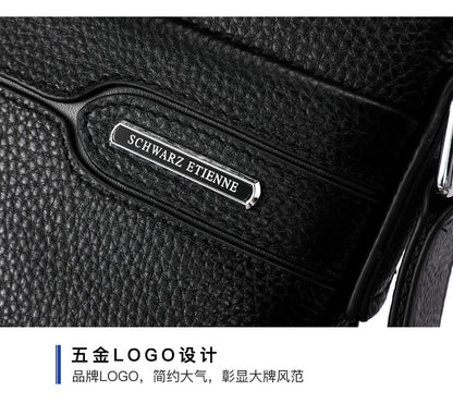 メンズショルダーバッグ 本革製牛皮 ビジネス 男性用 斜めがけバッグ